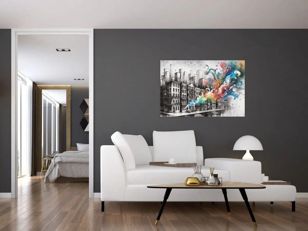 Tablou - Viața industrială (90x60 cm)