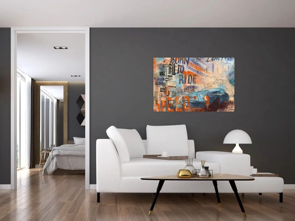 Tablou - Născut să călătorească (90x60 cm)