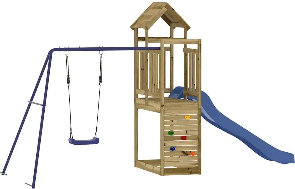 vidaXL Set de joacă pentru exterior, lemn de pin impregnat