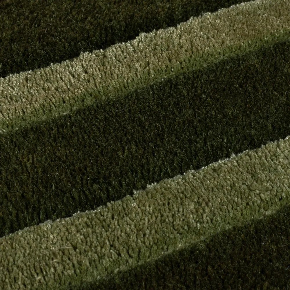 Covor verde închis țesut manual din lână 200x290 cm Gatsby – Flair Rugs