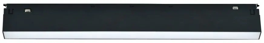 Banda LED Șină Magnetică Negru, 12W – Design Încastrat Cu Lumină Neutră, Potrivită Pentru Iluminat Elegant