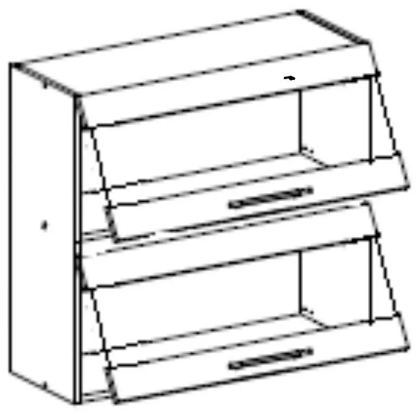 Dulap superior de bucătărie W80K2S Flor. 1014745