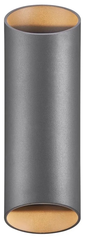 Aplica up/down de perete pentru iluminat exterior IP54 Nico round 22 antracit