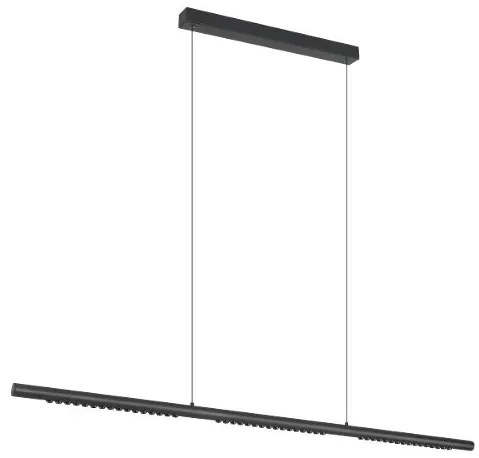 Lustra LED suspendata liniara MECA 28W negru 3000K