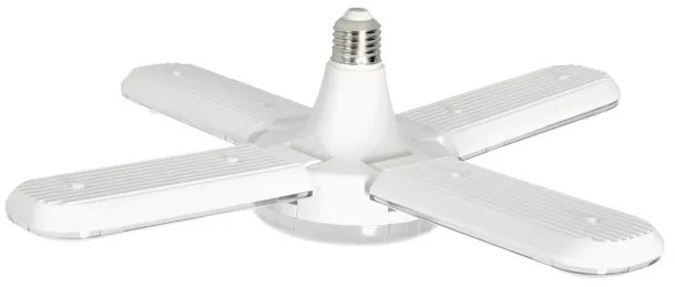 Bec led pentru cresterea plantelor, 40W, E27, 4 brate ajustabile