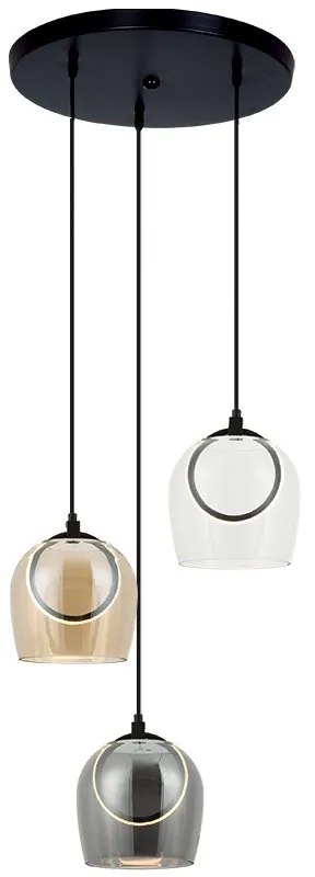 Lustra cu 3 pendule design modern LED LIGHT