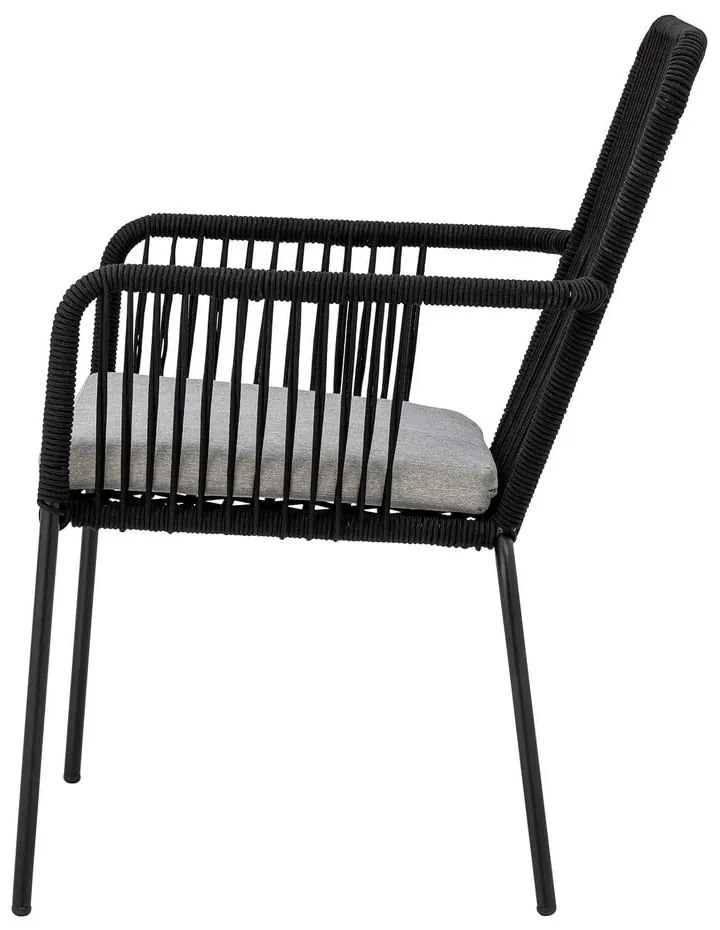 Scaune de dining negre 2 buc. Santino – Bloomingville