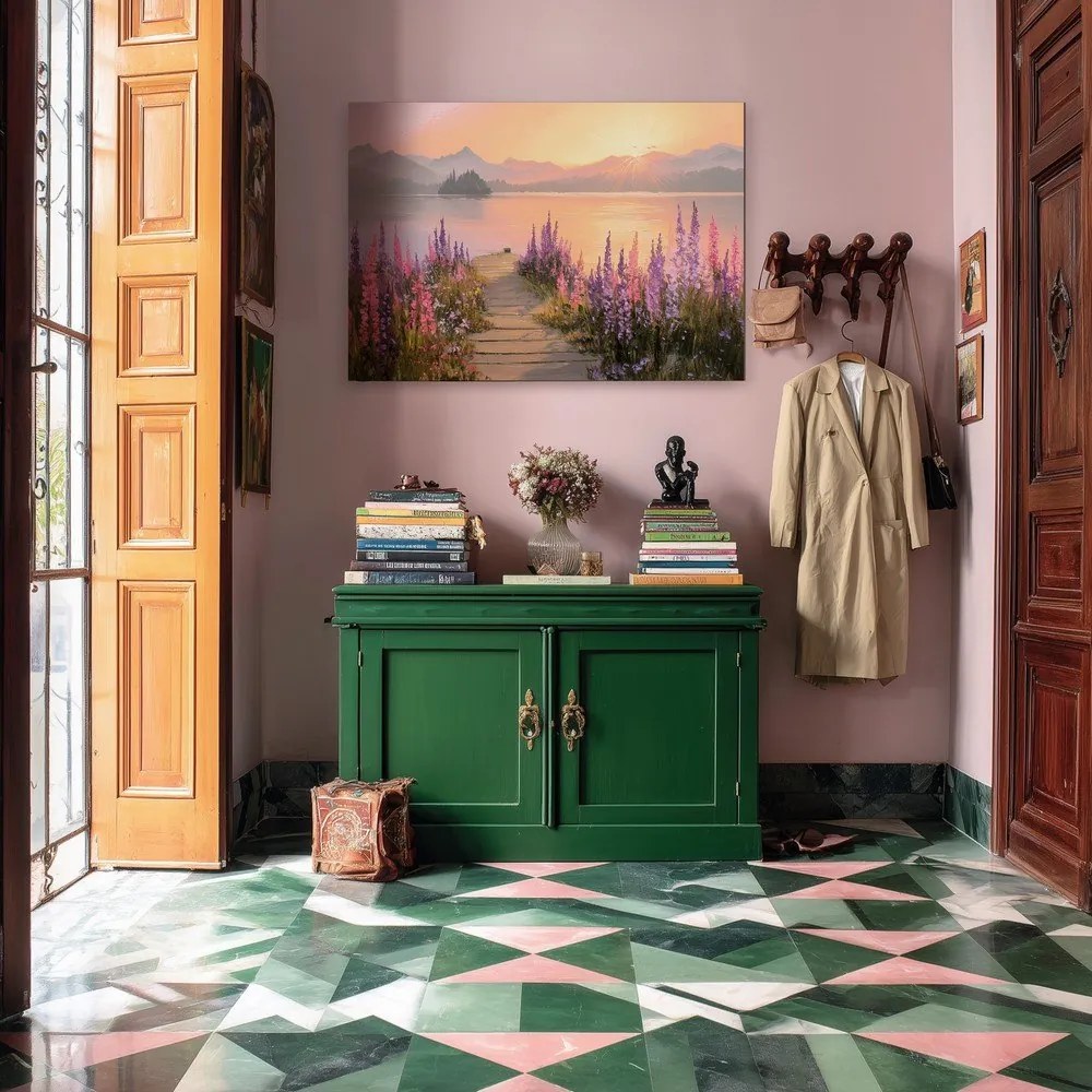 Tablou 113x85 cm Lupine Shore – Styler