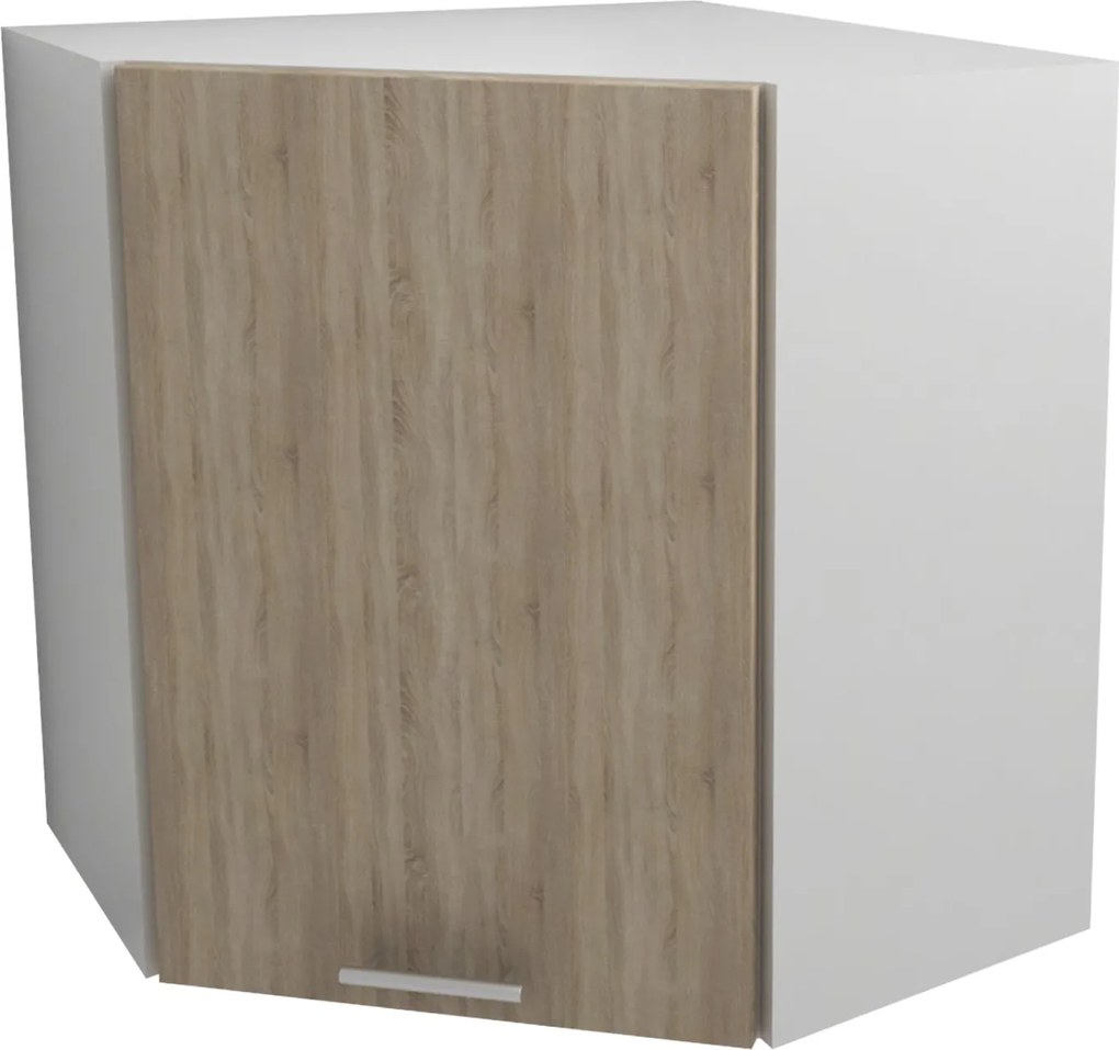 Corp Superior Colt Lecce, Stejar Sonoma/Alb, 60 x 60 x 65 cm