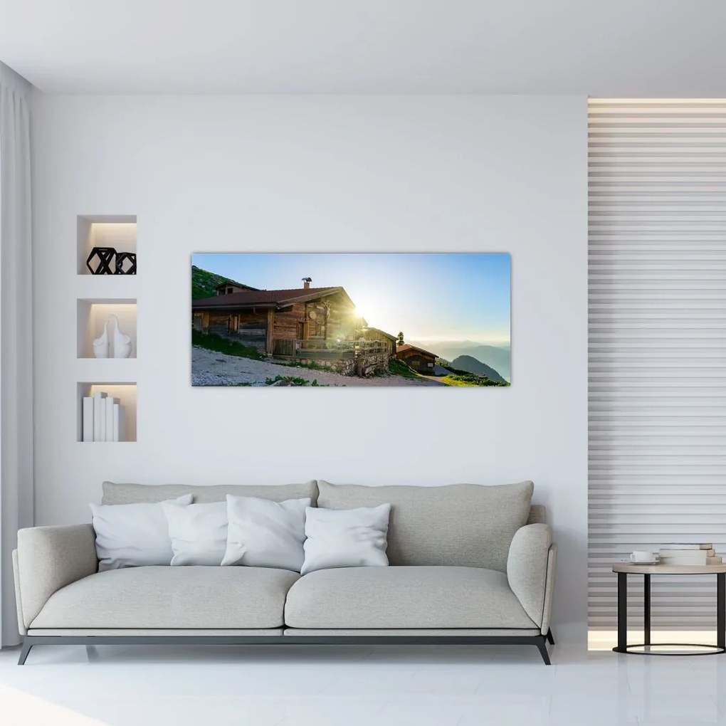 Tablou - Dimineața în Alpi Tirol (120x50 cm)