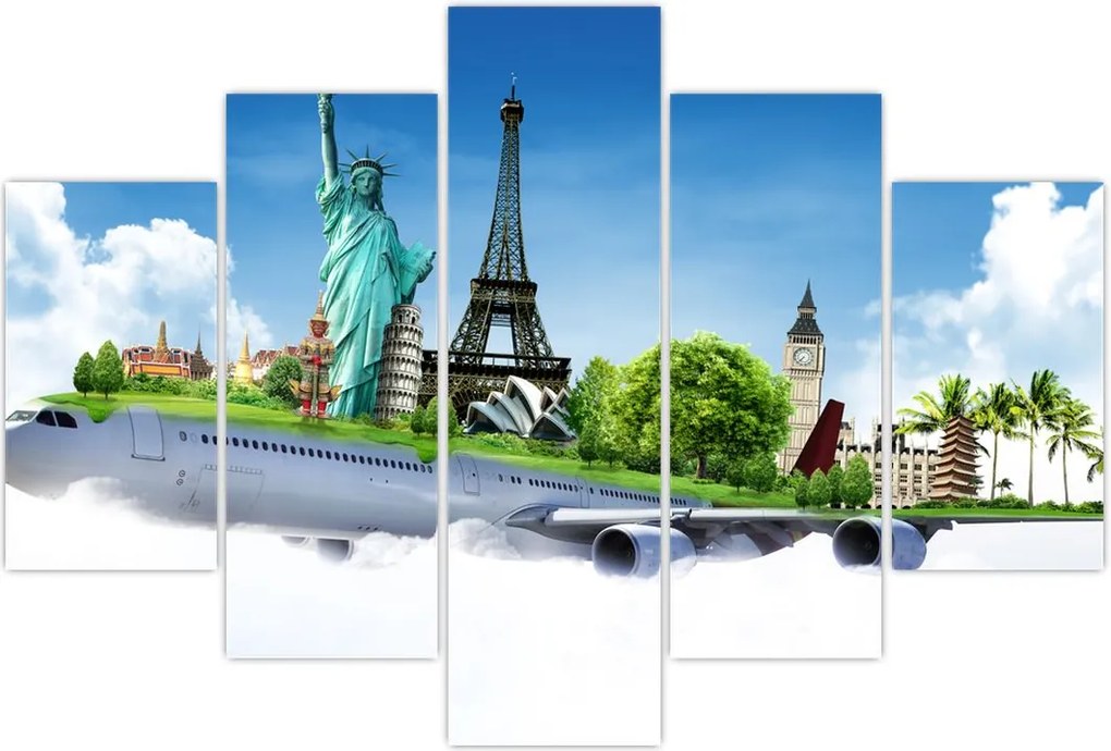 Tablou - Călătorie în jurul lumii (150x105 cm)