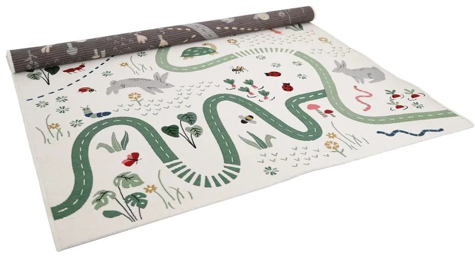 Covor de joacă pentru copii crem 123x180 cm Garden Life – Nattiot