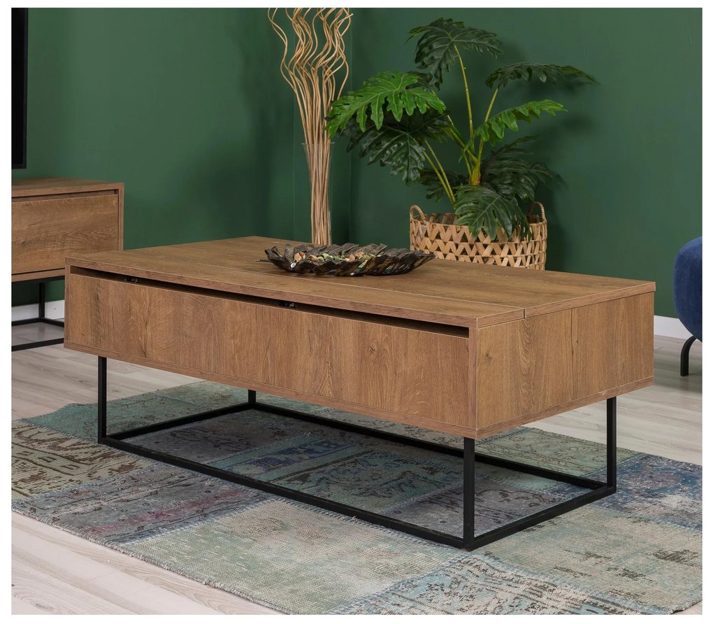 Set mobilier living Laxi 10 (nuc + negru). 1107122