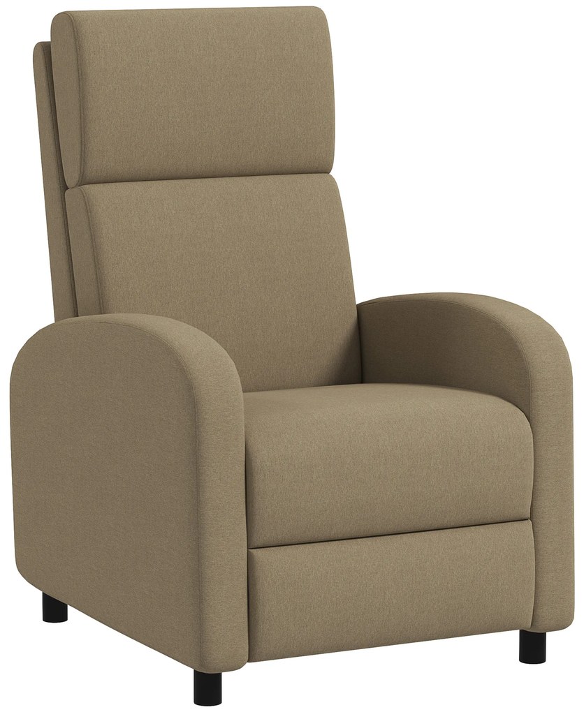 HOMCOM Fotoliu relaxant fotoliu inclinabil lounge fotoliu de relaxare - spătar reglabil până la 160° suport pentru picioare integrat | Aosom Romania