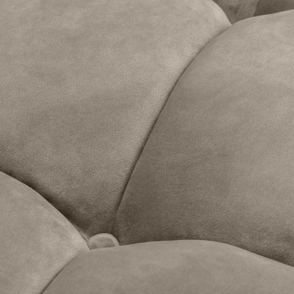 Canapea eleganta design LUX Sienna, catifea greige 113384 HZ