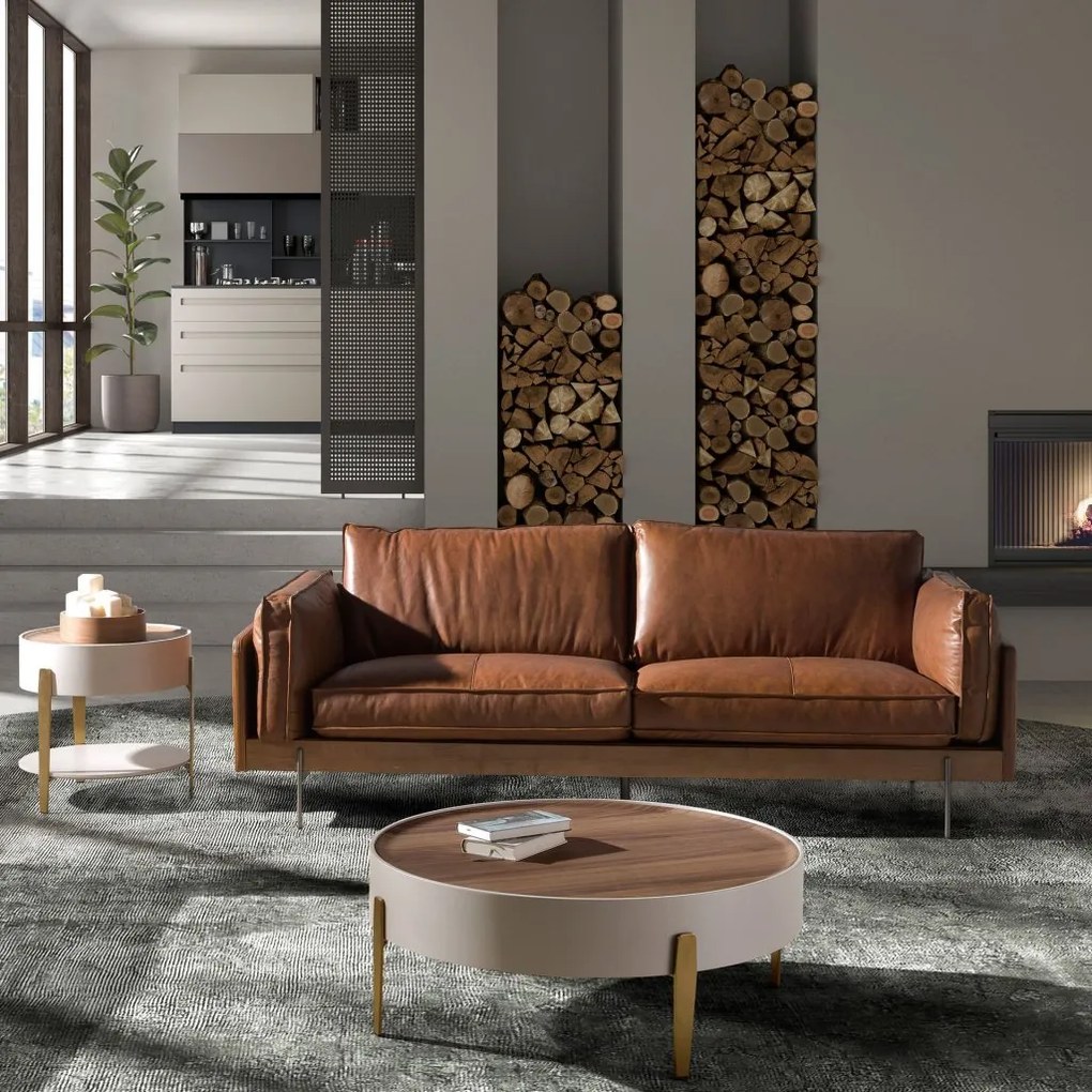 Canapea 2 locuri LUX design italian Tobacco brown