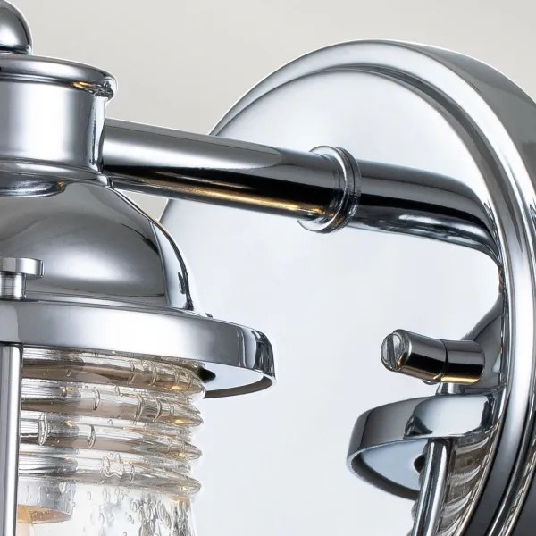 Quintiesse ASHLAND BAY QN-ASHLANDBAY1-PC-BATH - Aplica exterioară 1xE27/60W/230V IP44