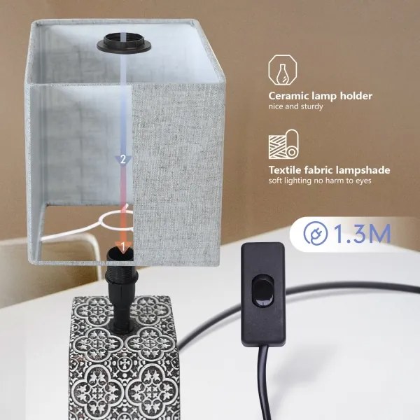 Lampă de masă Aigostar 1xE14/40W/230V