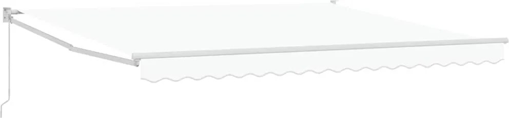 vidaXL Cortina Retractabilă Alb 400 × 300 cm Poliester și Aluminiu