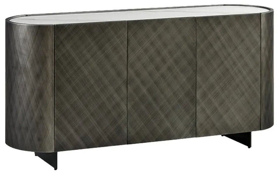 Comoda cu model optic 3D, Ceramica Alba, REFLECTION 150cm A-46501 VC