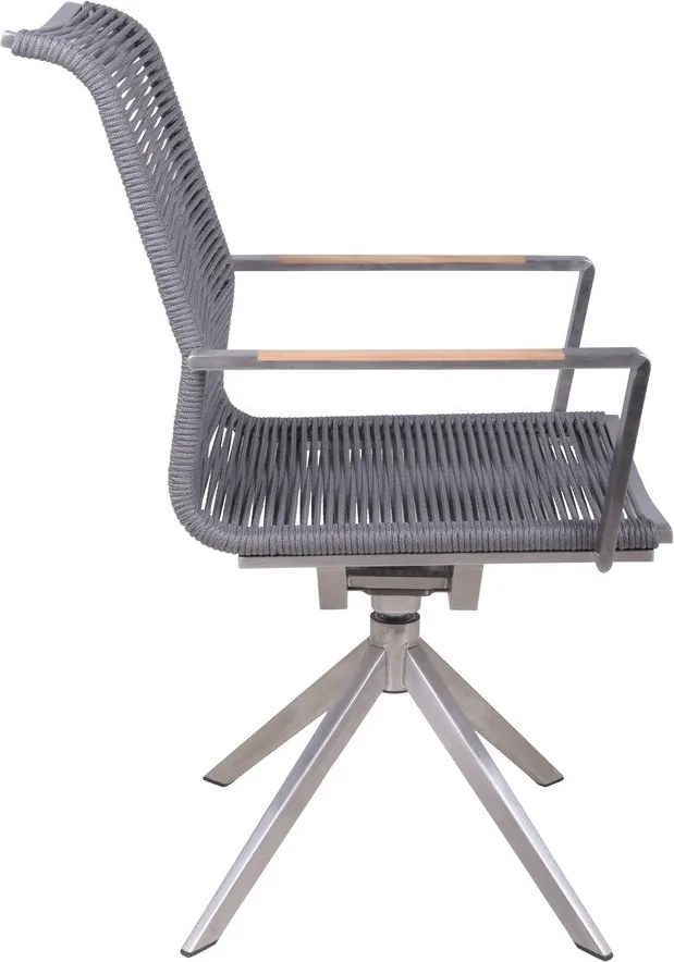 Scaun de grădină gri din metal Rubiera – Garden Pleasure