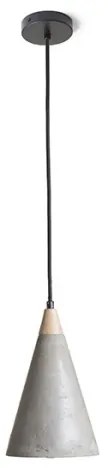 Lustră pe cablu HEIDI 1xE27/28W/230V beton/lemn RED-Design Rendl-R12380