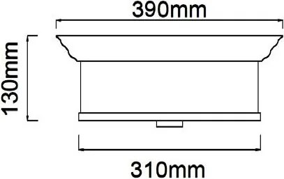 Open Design OR84863 - Plafonieră FAMBURO 3xE14/12W/230V, Ø 31 cm, crom lucios