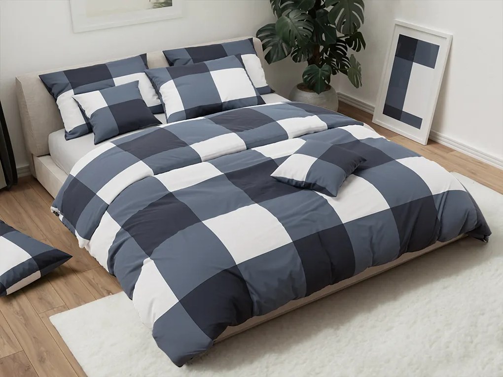 Lenjerie de pat din flanel BASILIA gri Dimensiune lenjerie de pat: 70 x 90 cm | 140 x 200 cm