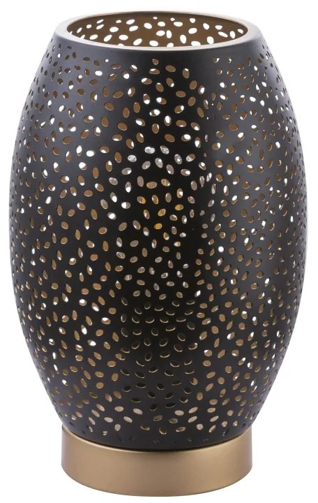 Veioza metalica design decorativ NARRI auriu/negru 24002S GL