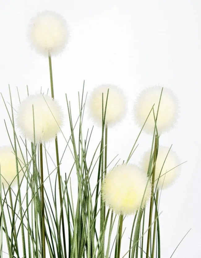 Planta artificiala decorativa cu ghiveci, 68 cm, Eriophorum Bizzotto