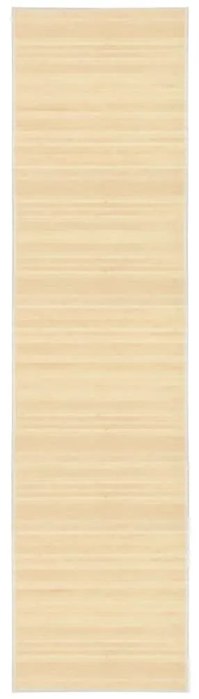 vidaXL Covor din bambus, natural, 80 x 300 cm