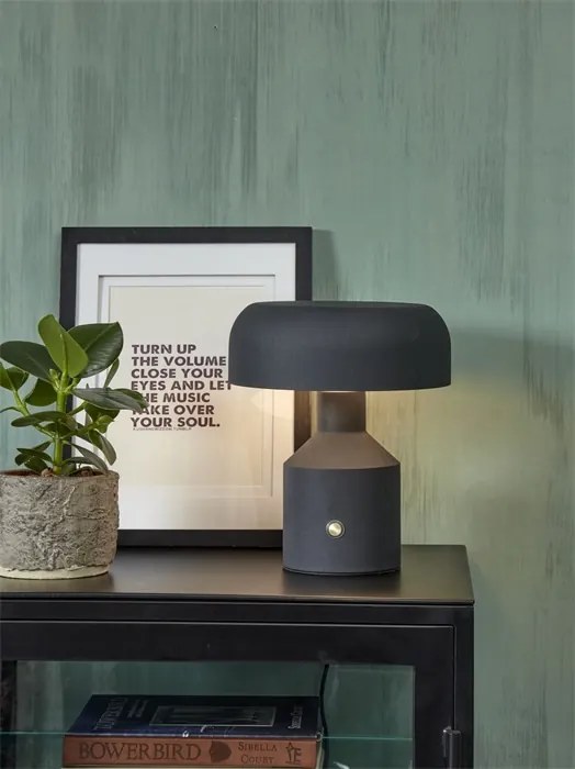 Veioza, Lampa de masa din metal Porto negru