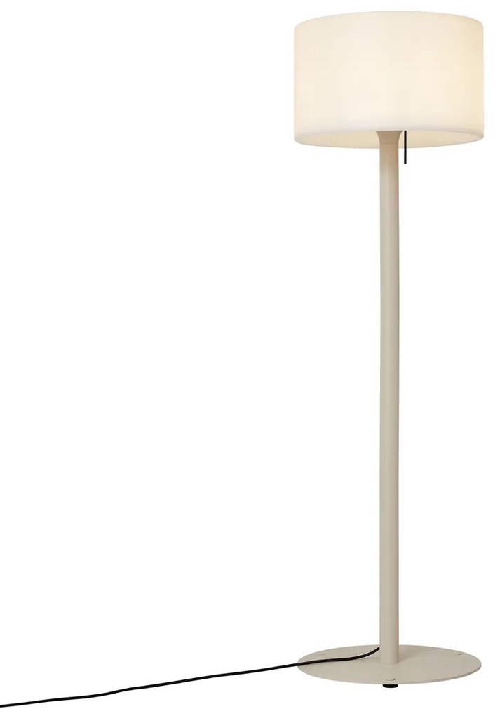 Lampă scandinavă de exterior bej cu abajur alb IP44 - Mississippi