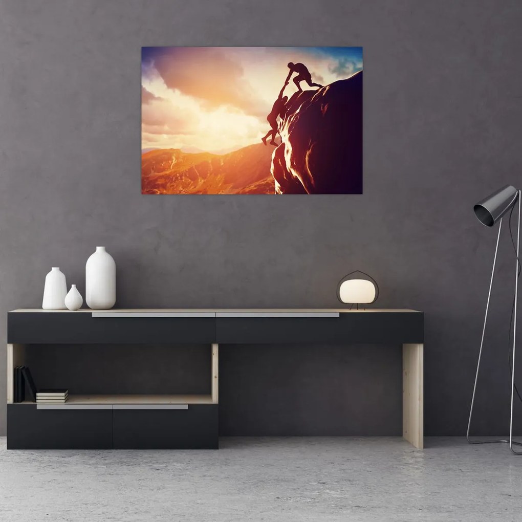 Tablou - Alpiniști (90x60 cm)