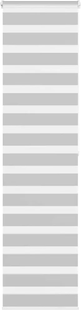 vidaXL Jaluzea tip zebra gri deschis lățime țesătură 55,9 cm poliester