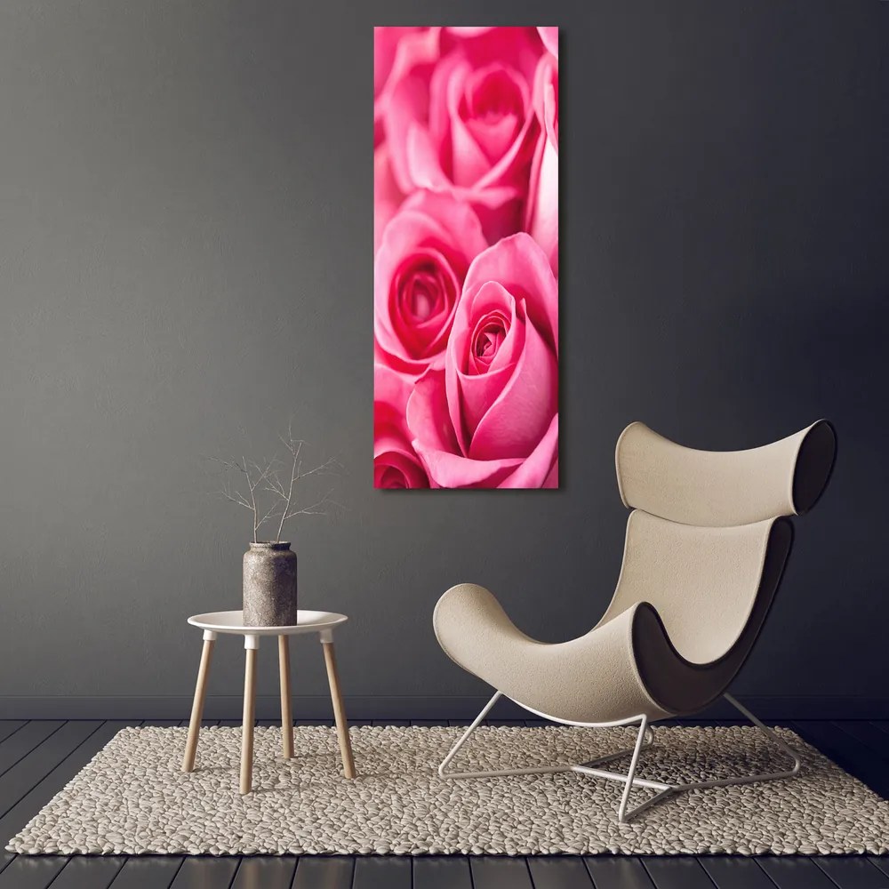Tablou canvas Trandafiri roz