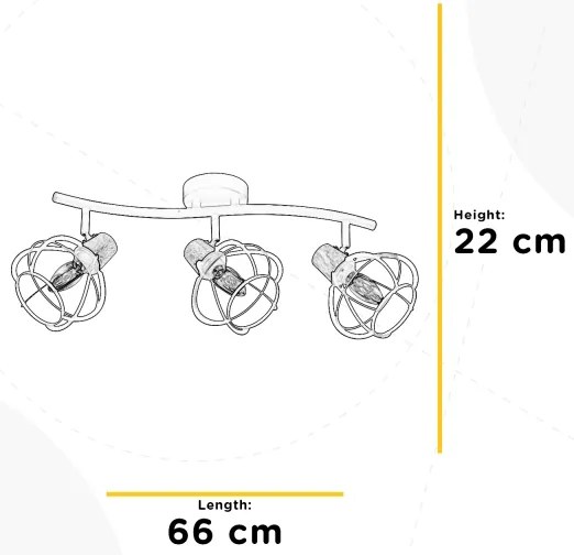 Spot GINGER 3xE14/6W/230V ONLI