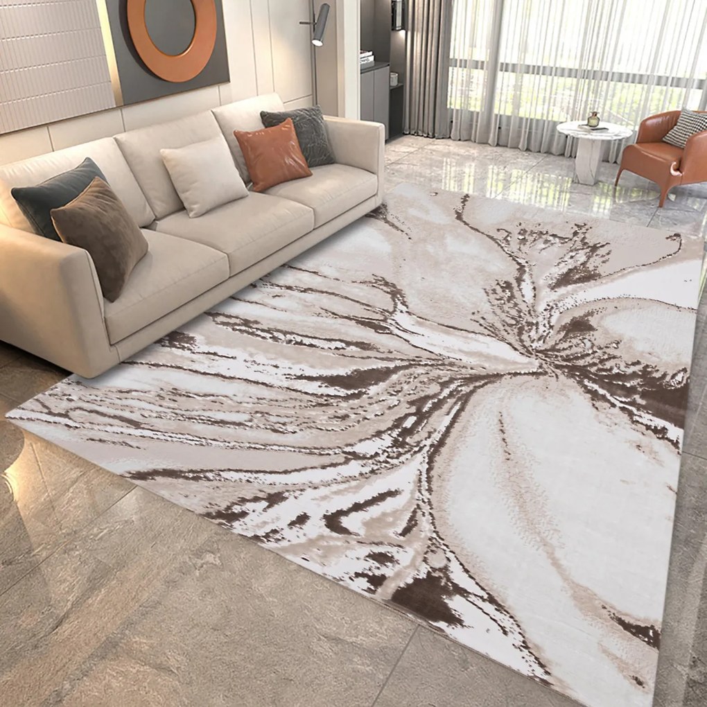 Covor Modern Living , Dormitor Dreptunghiular Eliza 0932A Crem (Alege dimensiunea: 100 x 200)