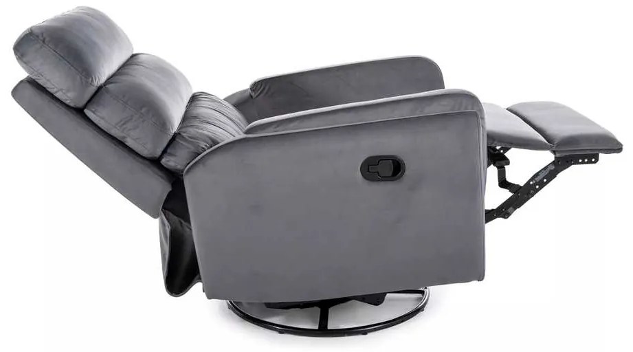 Scaun reclinabil Belfort Velvet, gri