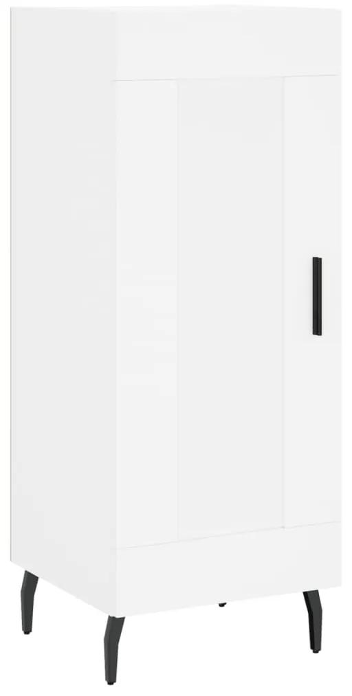 830460 vidaXL Servantă, alb, 34,5x34x90 cm, lemn compozit