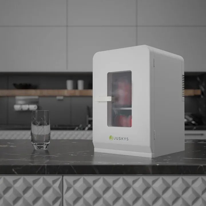 Mini frigider 2in1 15 litri cu functie de racire si incalzire, alb