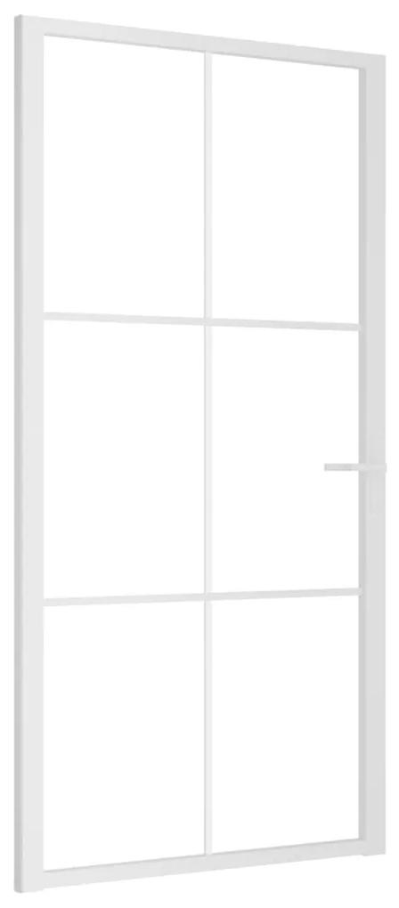 Usa de interior, 102,5x201,5 cm, alb, sticla ESG si aluminiu 1, white and transparent, 102.5 x 201.5 cm, Grila 3x2