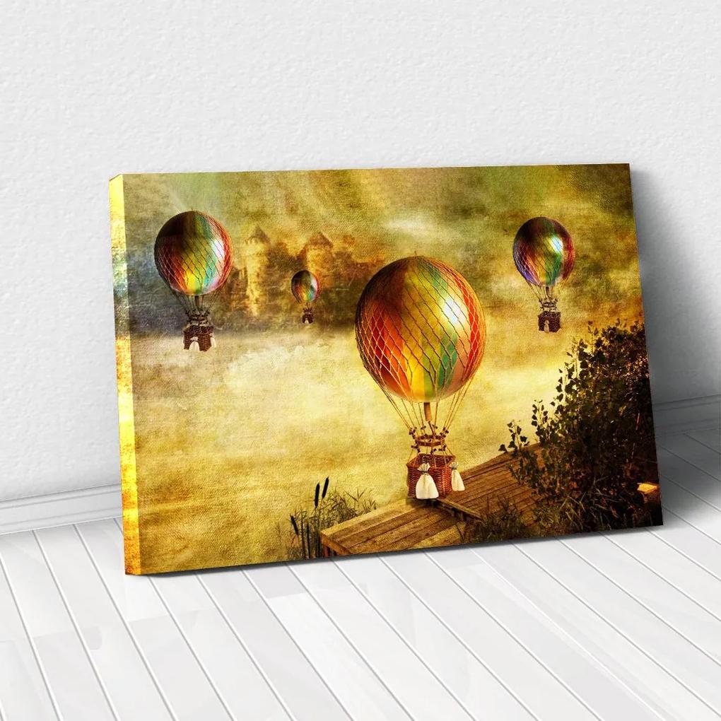Tablou Canvas - Vintage baloons 80 x 125 cm