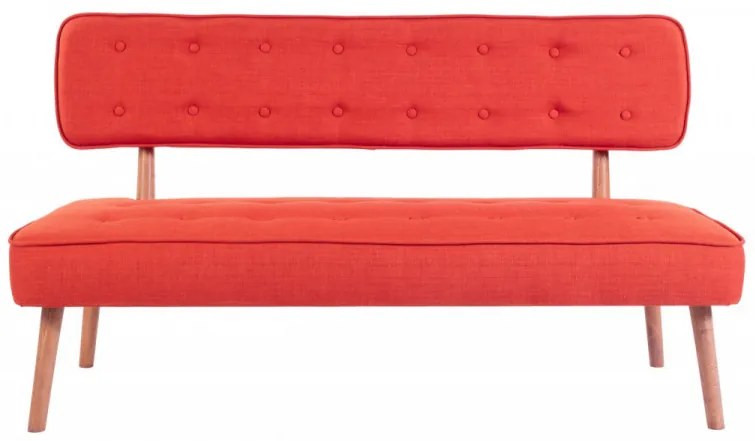 Canapea 2 Locuri, Lemn Solid, Westwood Loveseat, Caramiziu