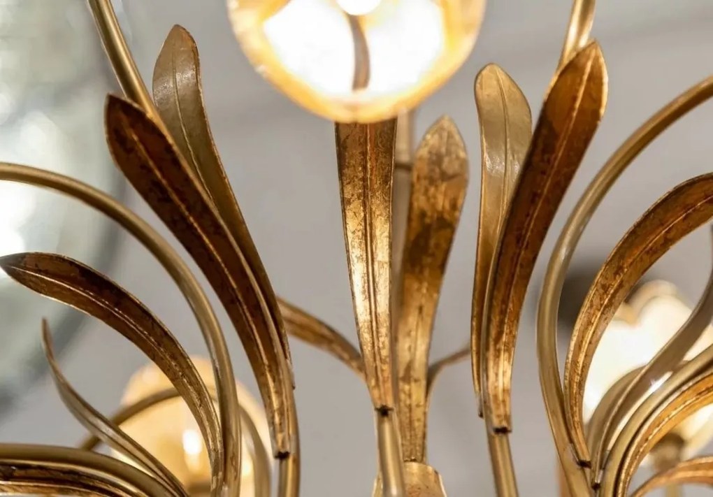 Candelabru 12 brate LUX realizat manual Tulipani
