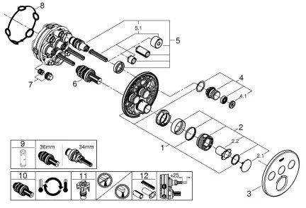 GROHE GROHTHERM SMARTCONTROL 29121AL0 - baterie termostatată, grafit