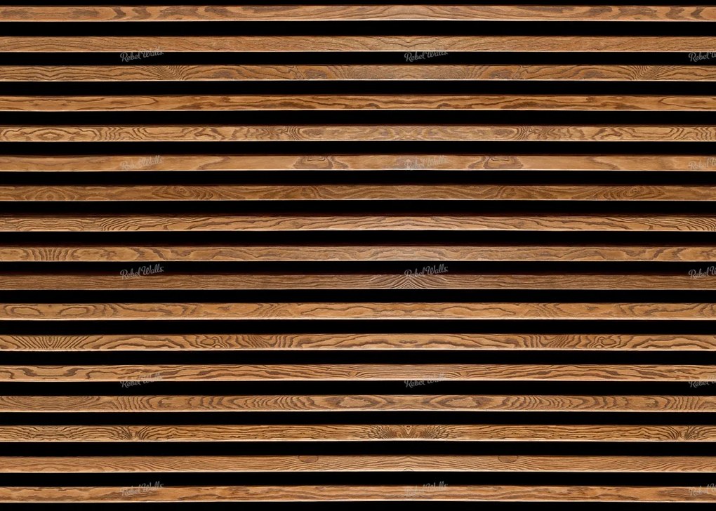 Fototapet, Rib Wood Horizontal, Rebel Walls