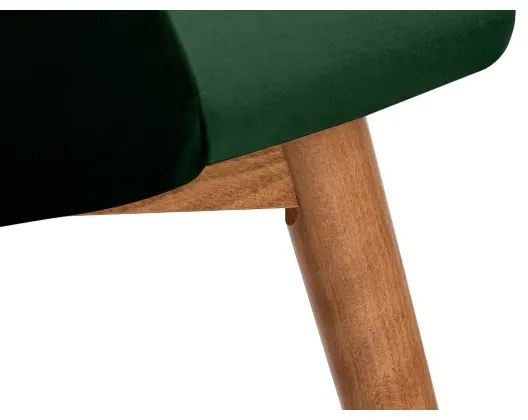 Scaun de dining BAKERI 86x48 cm verde închis/stejar deschis