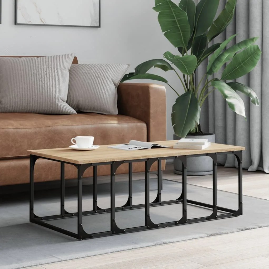 vidaXL Măsuță de cafea, stejar sonoma, 100x50x35,5 cm, lemn prelucrat