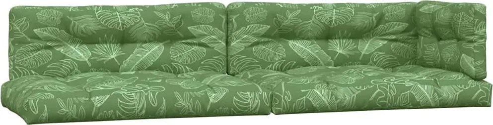 vidaXL Perne de paleți, 5 buc., model cu frunze textil